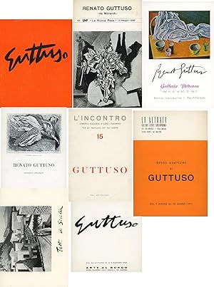 Renato Guttuso. Otto piccoli cataloghi ed inviti a mostre (1958-1975)