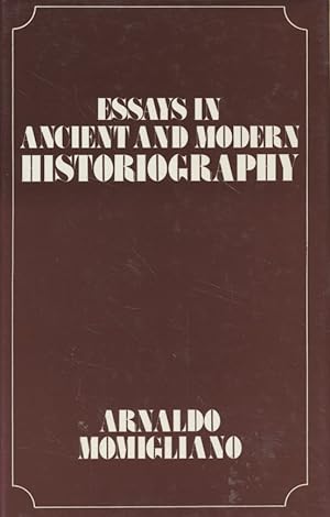 Essays in Ancient and Modern Historiography. Blackwell's Classical Studies.