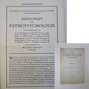 Über den Wert der pathologischen Methoden in der Psychologie und die Notwendigkeit der Fundierung...