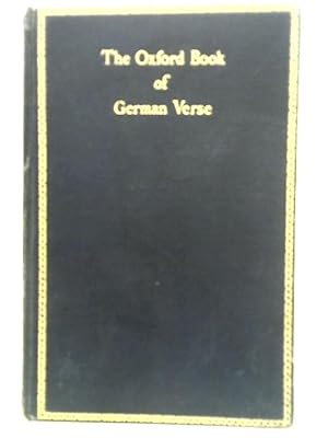 Bild des Verkufers fr Das Oxforder Buch Deutscher Dichtung zum Verkauf von World of Rare Books