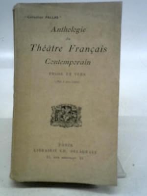 Seller image for Anthologie Du Theatre Francais Contemporain for sale by World of Rare Books