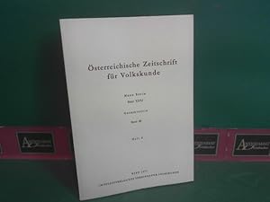 Imagen del vendedor de sterreichische Zeitschrift fr Volkskunde. Neue Serie Band XXXI. Gesamtserie, Band 80, Heft 4. a la venta por Antiquariat Deinbacher