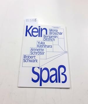 Seller image for Annette Schrter und Meisterklasse, Kein Spa november 2013 for sale by Versand-Antiquariat Konrad von Agris e.K.