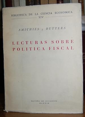 Seller image for LECTURAS SOBRE POLITICA FISCAL. Traduccin del ingls por Miguel Paredes for sale by Fbula Libros (Librera Jimnez-Bravo)