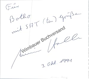 Bild des Verkufers fr Original Autogramm Armin Halle SAT1 /// Autogramm Autograph signiert signed signee zum Verkauf von Antiquariat im Kaiserviertel | Wimbauer Buchversand