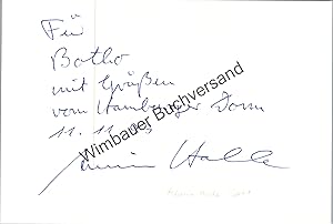 Bild des Verkufers fr Original Autogramm Armin Halle SAT1 /// Autogramm Autograph signiert signed signee zum Verkauf von Antiquariat im Kaiserviertel | Wimbauer Buchversand