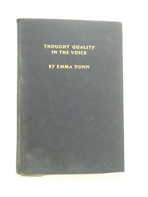 Imagen del vendedor de Thought Quality in The Voice a la venta por World of Rare Books
