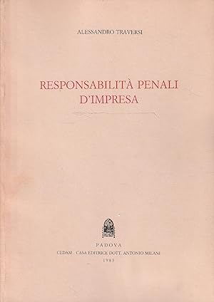 Image du vendeur pour Responsabilit  penali d'impresa mis en vente par Messinissa libri