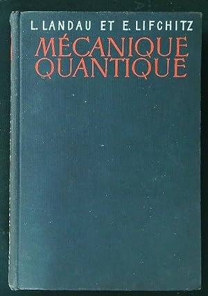 Seller image for Mecanique quantique for sale by Librodifaccia