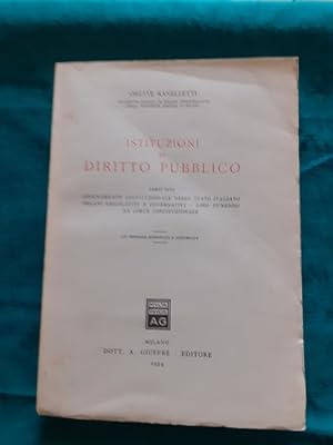 ISTITUZIONI DI DIRITTO PUBBLICO PARTI II - IV ORDIONAMENTO COSTITUZIONALE DELLO STATO ITALIANO, O...