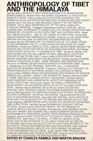 Bild des Verkufers fr Anthropology of Tibet and the Himalaya. September 21 - 28 1990 at the Ethnographic Museum of the University of Zurich. zum Verkauf von Schueling Buchkurier