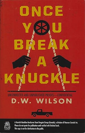 Imagen del vendedor de Once You Break a Knuckle (ARC) a la venta por Purpora Books
