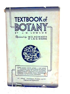 Imagen del vendedor de Textbook of Botany a la venta por World of Rare Books