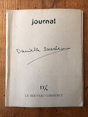 Imagen del vendedor de journal de Danielle Sarrra a la venta por Librairie des Possibles