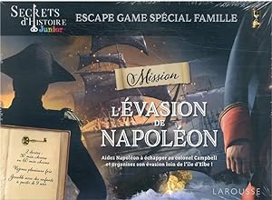 escape game spécial famille ; secrets d'histoire junior ; l'évasion de Napoléon