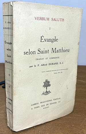 Bild des Verkufers fr EVANGILE SELON SAINT MATTHIEU zum Verkauf von Livres 113