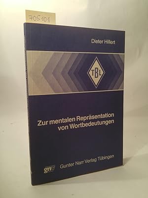 Bild des Verkufers fr Zur mentalen Reprsentation von Wortbedeutungen zum Verkauf von ANTIQUARIAT Franke BRUDDENBOOKS