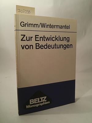 Seller image for Zur Entwicklung von Bedeutungen Forschungsbericht zur Sprachentwicklung II. for sale by ANTIQUARIAT Franke BRUDDENBOOKS