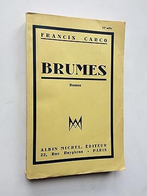 Brumes [ ENVOI de l' Auteur ]