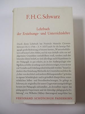 Seller image for Lehrbuch der Erziehungs- und Unterrichtslehre. (= Schninghs Sammlung Pdagogischer Schriften. Quellen zur Geschichte der Pdagogik). for sale by Antiquariat Bookfarm