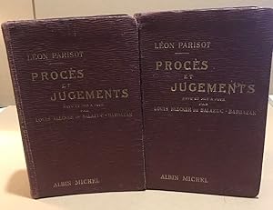 Procés et jugements / petite encyclopédie alphabétique de droit usuel / complet en 2 tomes