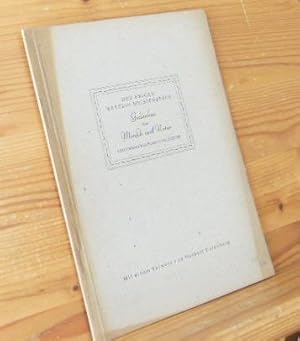 Seller image for Der ewigen Weberin Meisterstck, Gedanken ber Mensch und Natur. Mit e. Vorw. v. Herbert Eulenberg. , Auswahl u. Zusammenstellung: Martin Schulz, for sale by Versandantiquariat Gebraucht und Selten