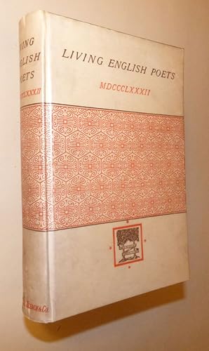 Seller image for LIVING ENGLISH POETS MDCCCLXXXII for sale by Portman Rare Books