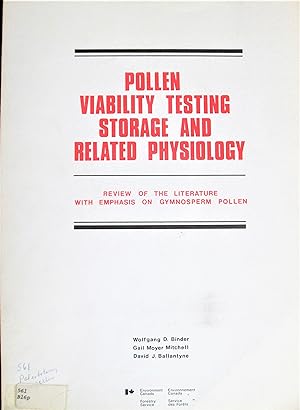 Image du vendeur pour Pollen Viability Testing, Storage and Related Physiology mis en vente par Ken Jackson