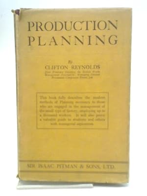 Seller image for Production Planning for sale by World of Rare Books