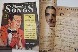 Antigua revista americana - old magazine: Popular Songs. December 1935. Fred Waring en portada.
