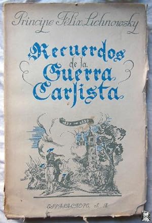 Imagen del vendedor de RECUERDOS DE LA GUERRA CARLISTA (1837-1839) a la venta por Librería Maestro Gozalbo