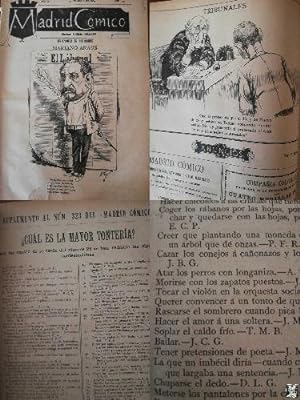 PERIÓDICO MADRID CÓMICO año IX, 1889, Nº 323 INCLUYE SUPLEMENTO