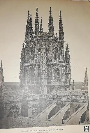 CIMBORRIO DE LA CATEDRAL DE BURGOS. Impresión fototípica 1890