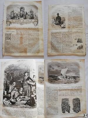 EL MUSEO UNIVERSAL: AÑO XI, Nº12 , 1867.Grabados: tipos sorianos, salvavidas de gutapercha de Joh...