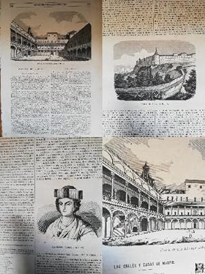 SEMANARIO PINTORESCO ESPAÑOL: Nº24, 12 de junio 1853: Calles y Casas de Madrid historia, Grabados...