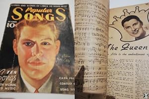 Antigua revista americana - old magazine: Popular Songs.October 1935. Nelson Eddy cover.