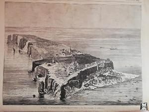 ANTIGUO GRABADO - OLD ENGRAVING : Isla de Helgoland , 1890 Revista Ilustración Artística / Heligo...