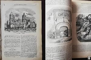 SEMANARIO PINTORESCO ESPAÑOL: Nº6, 6 de febrero 1853. Catedral de México, Palacio almirantes en M...