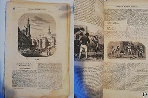 SEMANARIO PINTORESCO ESPAÑOL, Nº 43, 25 octubre 1853. El Cairo grabado. Cuartel del Centro calles...