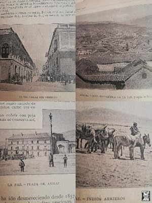 BOLIVIA 1890 : Artículo de la revista La Ilustración Artística nº 448.