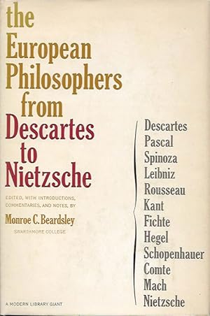 Bild des Verkufers fr The European Philosophers From Descartes To Nietzsche zum Verkauf von First Place Books - ABAA, ILAB