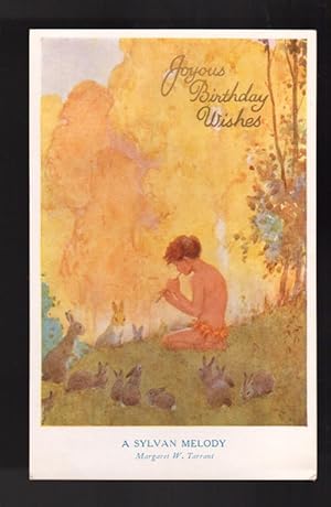 A Sylvan Melody Birthday Postcard - Magic of Childhood Series