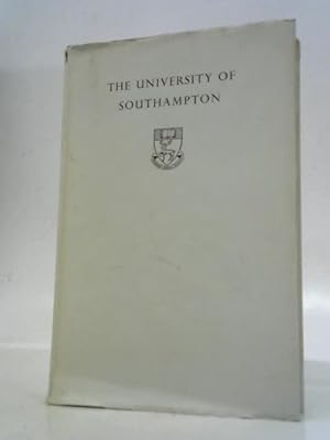 Imagen del vendedor de The University of Southampton a la venta por World of Rare Books