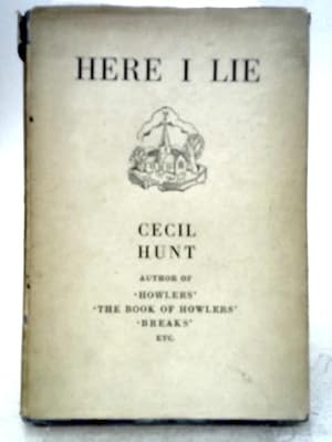 Seller image for Here I Lie for sale by World of Rare Books