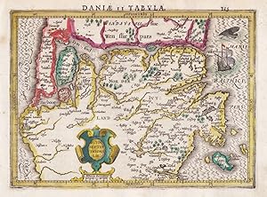 "Daniae II. Tabula / Iutia Septentrionalis" - Jutland Danmark Dänemark Denmark map Karte