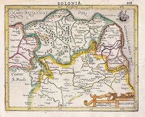 Image du vendeur pour Bolonia" - Boulogne-sur-Mer Nord-Pas-de-Calais France Frankreich map Karte carte mis en vente par Antiquariat Steffen Vlkel GmbH