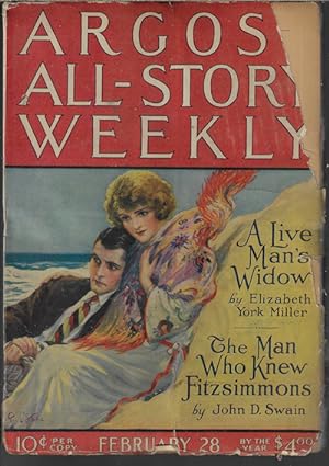 Bild des Verkufers fr ARGOSY ALL-STORY Weekly: February, Feb. 28, 1925 ("The Moon Men"; "Gold from The Canyon"; "North Star") zum Verkauf von Books from the Crypt
