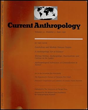 Image du vendeur pour Symbolism and Modern Human Origins in Current Anthropology Volume 31 Number 3 mis en vente par The Book Collector, Inc. ABAA, ILAB