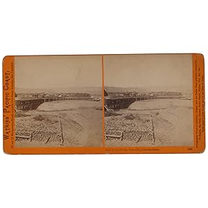 O.S.N. Co's Works, Dalles City, Columbia River [Stereoview 1307]