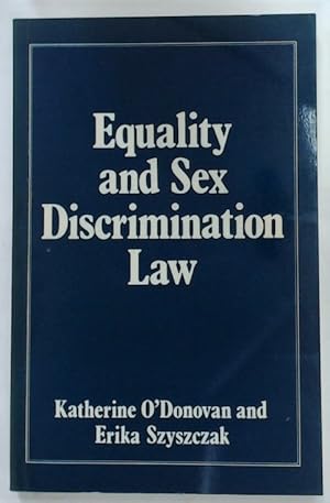 Immagine del venditore per Equality and Sex Discrimination Law. venduto da Plurabelle Books Ltd